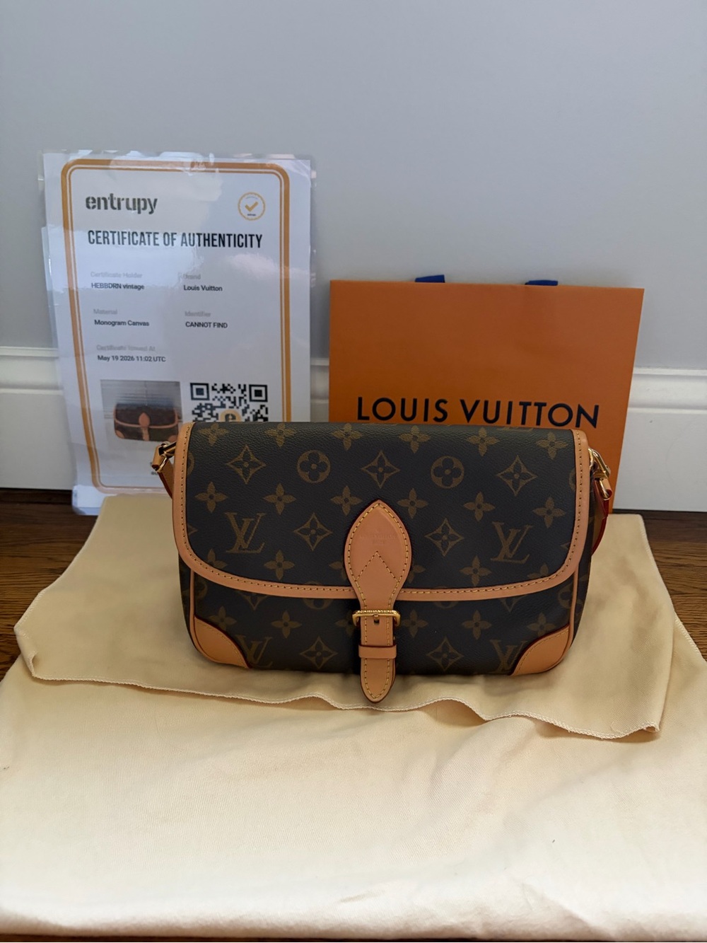 Authentic Louis Vuitton Monogram Diane Shoulder/Crossbody Bag